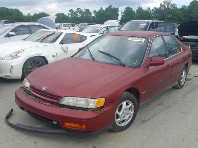 1HGCD5632RA051296 - 1994 HONDA ACCORD LX MAROON photo 2