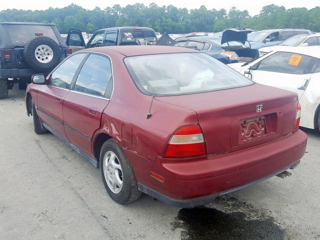 1HGCD5632RA051296 - 1994 HONDA ACCORD LX MAROON photo 3