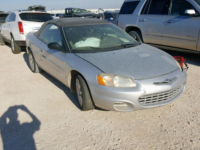 1C3EL75T83N500590 - 2003 CHRYSLER SEBRING GT SILVER photo 1