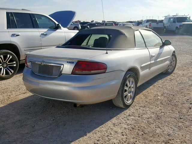 1C3EL75T83N500590 - 2003 CHRYSLER SEBRING GT SILVER photo 4