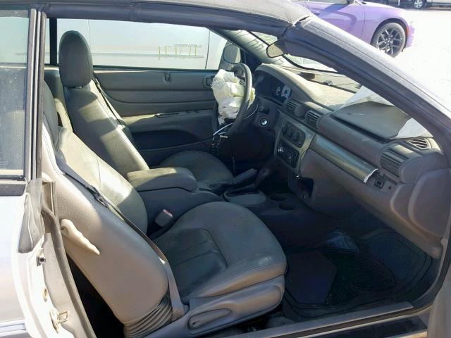 1C3EL75T83N500590 - 2003 CHRYSLER SEBRING GT SILVER photo 5