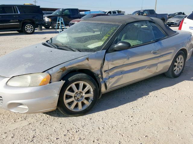 1C3EL75T83N500590 - 2003 CHRYSLER SEBRING GT SILVER photo 9