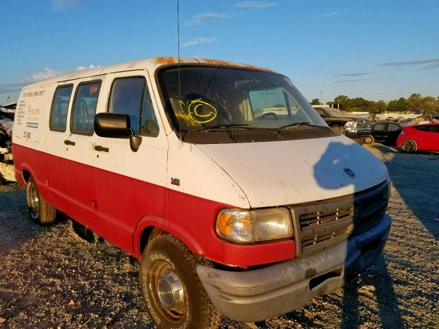 2B7HB21Y6SK502008 - 1995 DODGE RAM VAN B2 WHITE photo 1