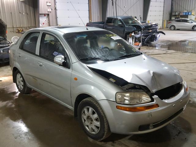 KL1TJ52614B270350 - 2004 CHEVROLET AVEO LS SILVER photo 1