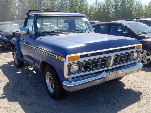 F10HRX87615 - 1977 FORD F100 BLUE photo 1