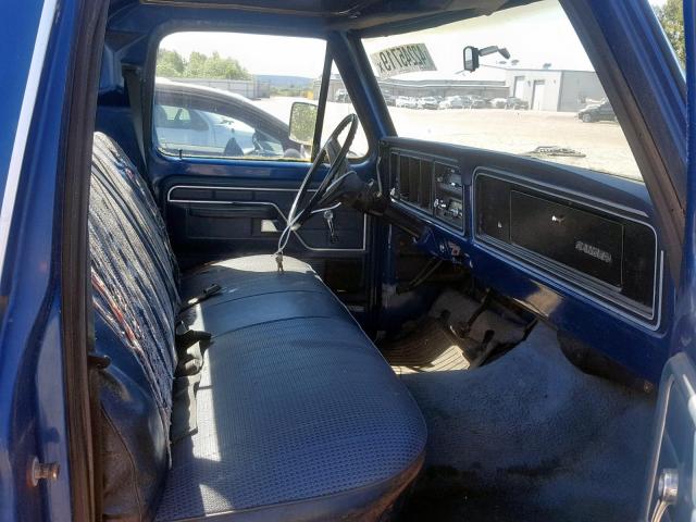 F10HRX87615 - 1977 FORD F100 BLUE photo 5