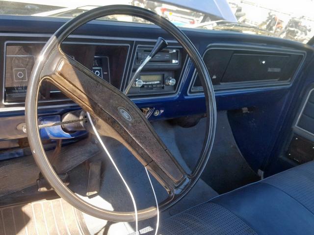 F10HRX87615 - 1977 FORD F100 BLUE photo 9