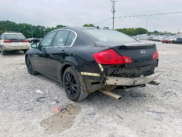 JNKCV61F59M357246 - 2009 INFINITI G37 BLACK photo 3