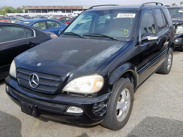 4JGAB57E65A557196 - 2005 MERCEDES-BENZ ML 350 BLACK photo 2