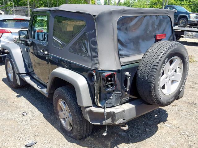 1J4AA2D10AL134257 - 2010 JEEP WRANGLER S GREEN photo 3