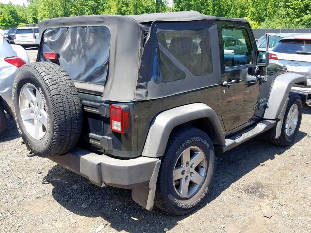 1J4AA2D10AL134257 - 2010 JEEP WRANGLER S GREEN photo 4