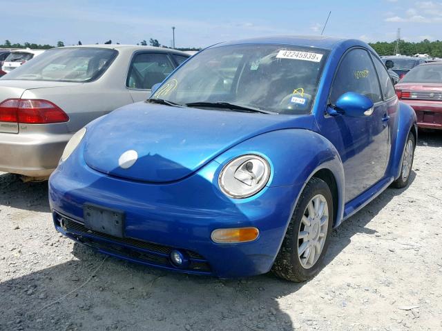 3VWCR31C45M405874 - 2005 VOLKSWAGEN NEW BEETLE BLUE photo 2