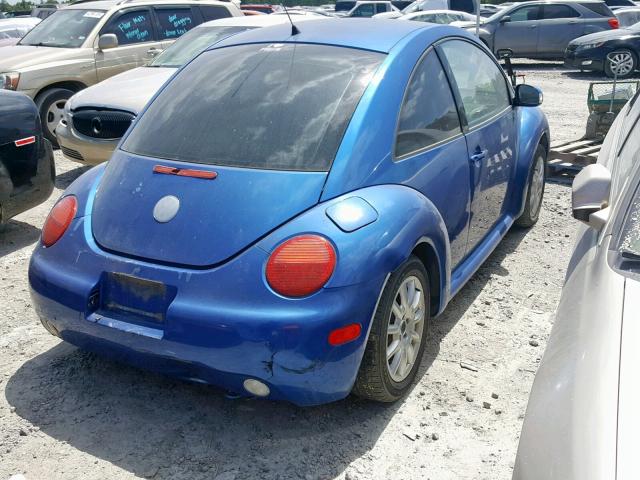 3VWCR31C45M405874 - 2005 VOLKSWAGEN NEW BEETLE BLUE photo 4