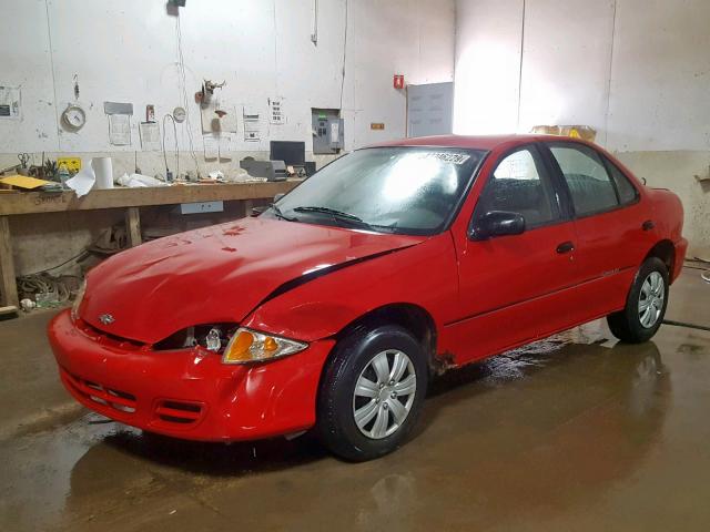 1G1JC524517113470 - 2001 CHEVROLET CAVALIER B RED photo 2