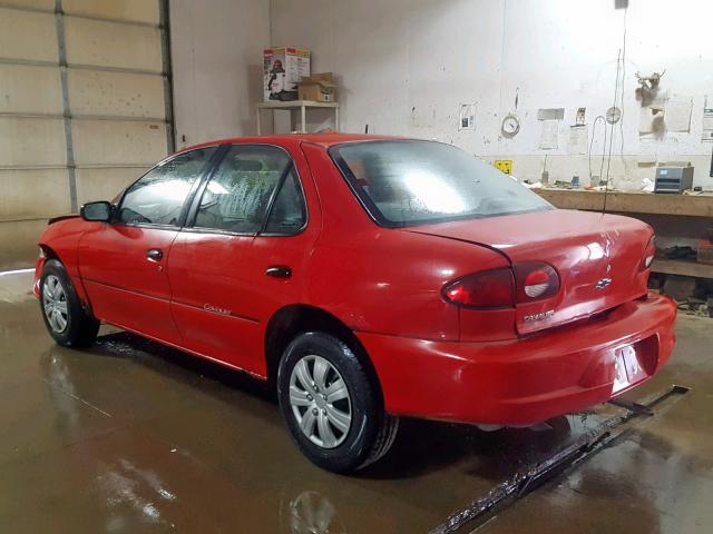 1G1JC524517113470 - 2001 CHEVROLET CAVALIER B RED photo 3