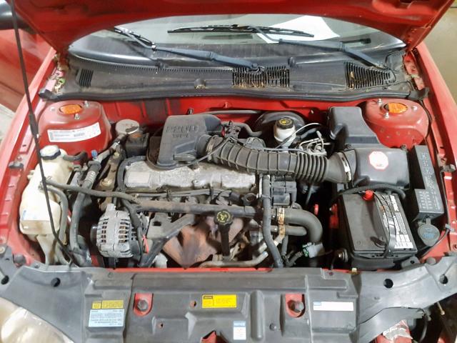 1G1JC524517113470 - 2001 CHEVROLET CAVALIER B RED photo 7