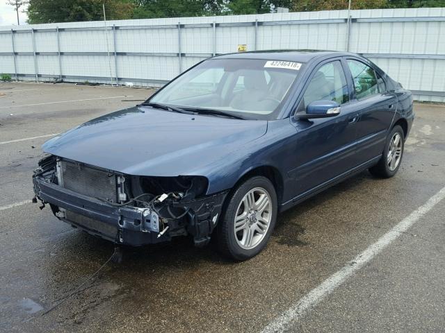 YV1RS592592727441 - 2009 VOLVO S60 2.5T BLUE photo 2