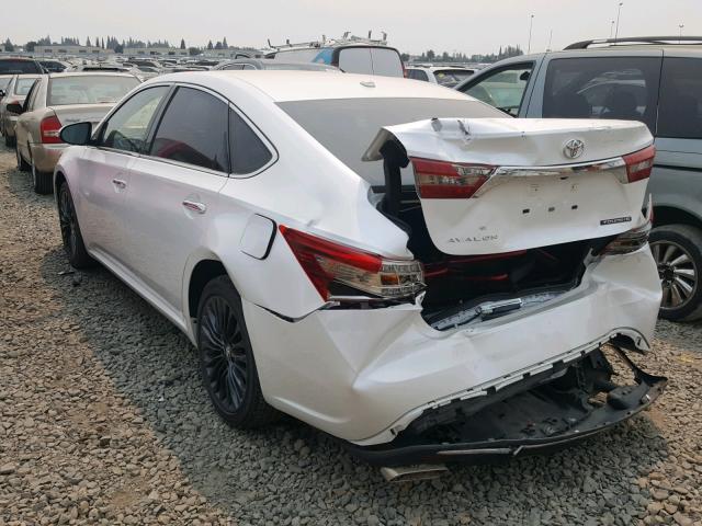 4T1BK1EBXGU241842 - 2016 TOYOTA AVALON XLE WHITE photo 3