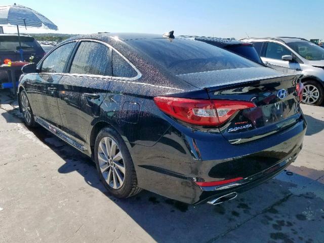 5NPE34AF6FH227535 - 2015 HYUNDAI SONATA SPO BLACK photo 3