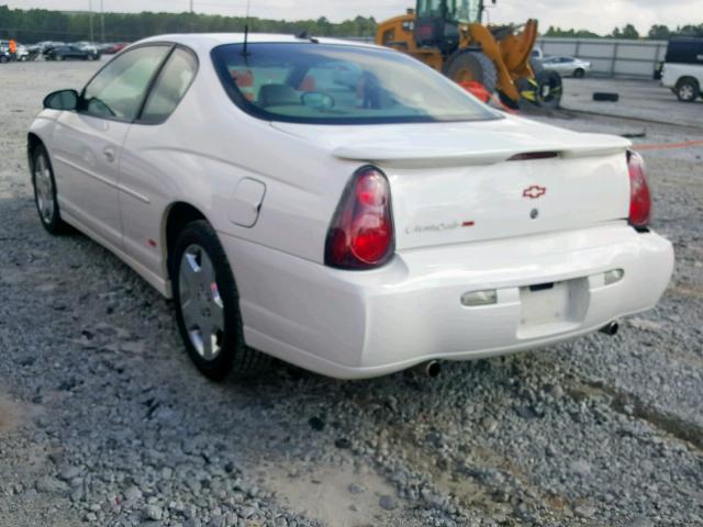 2G1WX15K849129095 - 2004 CHEVROLET MONTE CARL WHITE photo 3