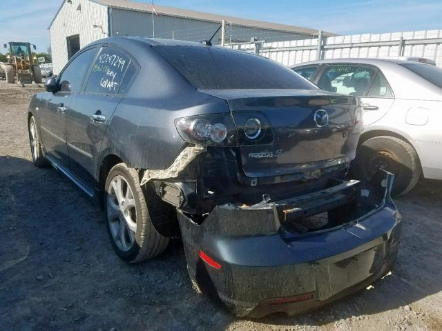 JM1BK323381105956 - 2008 MAZDA 3 S CHARCOAL photo 3