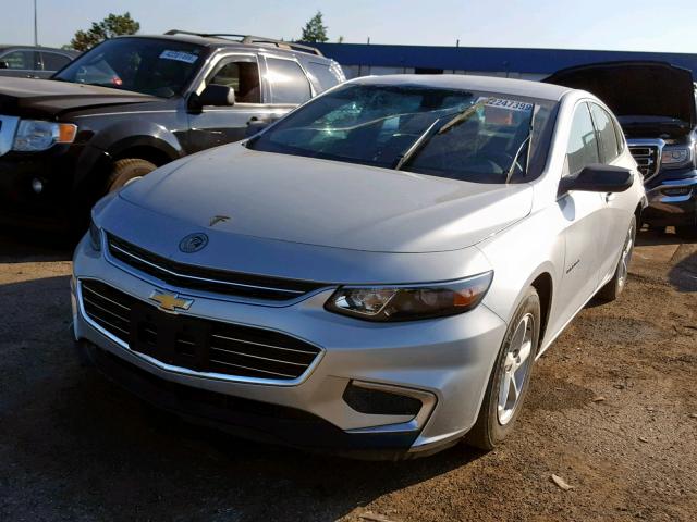 1G1ZB5STXHF122159 - 2017 CHEVROLET MALIBU LS SILVER photo 2