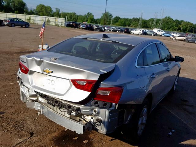 1G1ZB5STXHF122159 - 2017 CHEVROLET MALIBU LS SILVER photo 4