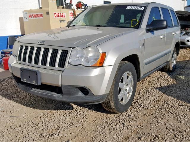 1J8HR48N28C204981 - 2008 JEEP GRAND CHER BEIGE photo 2