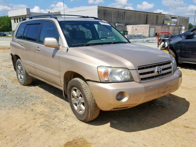 JTEEP21A650090472 - 2005 TOYOTA HIGHLANDER GOLD photo 1