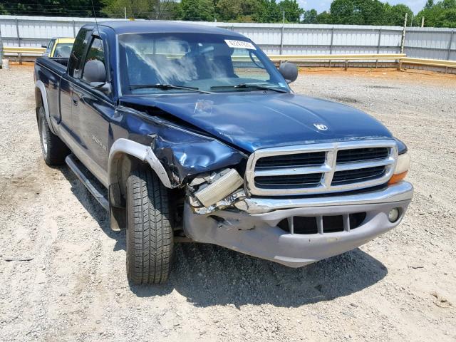 1B7GG22N8YS533101 - 2000 DODGE DAKOTA BLUE photo 1