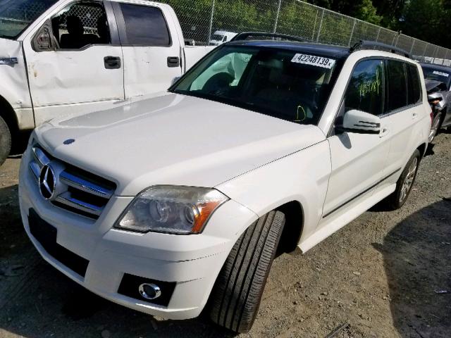 WDCGG8HB0AF442526 - 2010 MERCEDES-BENZ GLK 350 4M WHITE photo 2