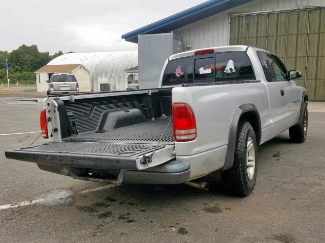 1B7GL12X12S643714 - 2002 DODGE DAKOTA BAS GRAY photo 4