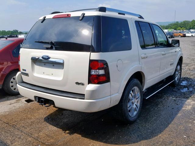 1FMEU75848UA44228 - 2008 FORD EXPLORER L WHITE photo 4