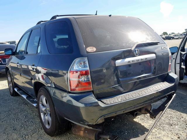 2HNYD188X6H513262 - 2006 ACURA MDX TOURIN GREEN photo 3