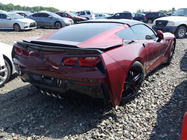 1G1YA2D76G5111953 - 2016 CHEVROLET CORVETTE S MAROON photo 4