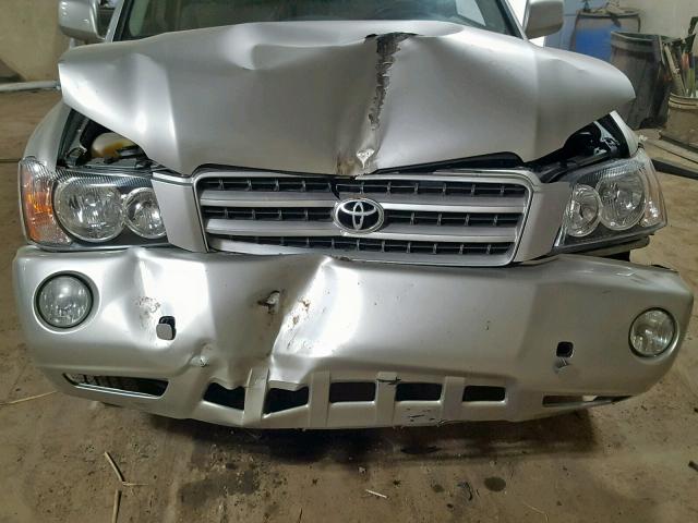 JTEHF21A630104867 - 2003 TOYOTA HIGHLANDER SILVER photo 7