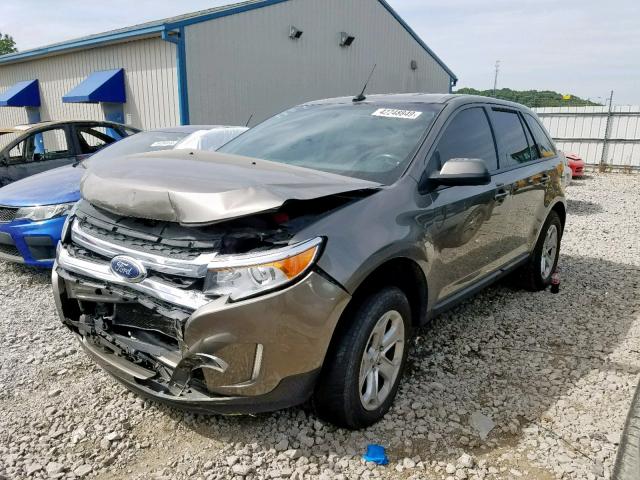 2FMDK3JC4DBA31404 - 2013 FORD EDGE SEL TAN photo 2