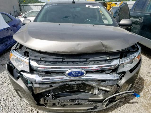 2FMDK3JC4DBA31404 - 2013 FORD EDGE SEL TAN photo 7