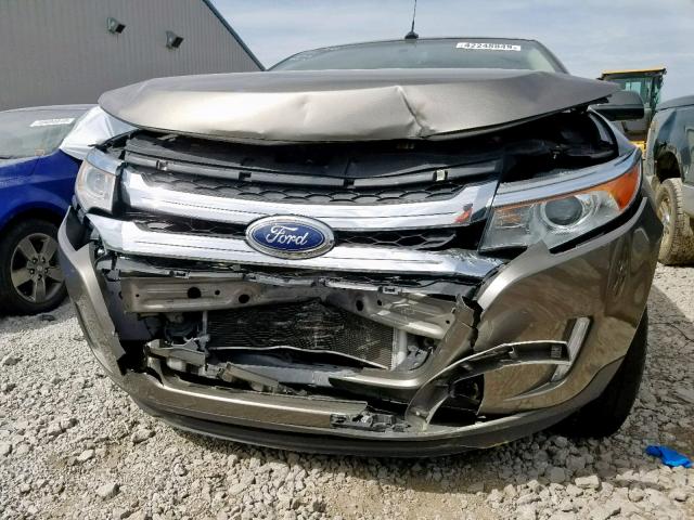 2FMDK3JC4DBA31404 - 2013 FORD EDGE SEL TAN photo 9