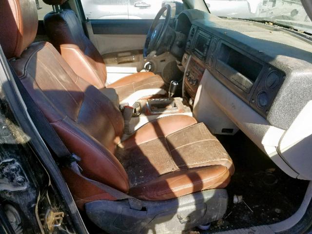 1J8HH58NX6C126102 - 2006 JEEP COMMANDER შავი ფოტო 5