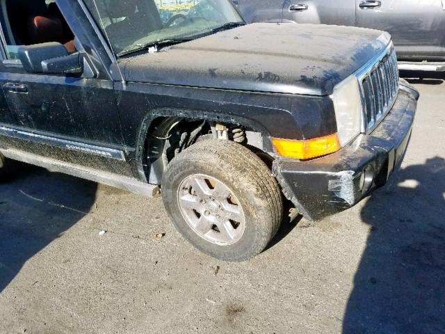 1J8HH58NX6C126102 - 2006 JEEP COMMANDER შავი ფოტო 9
