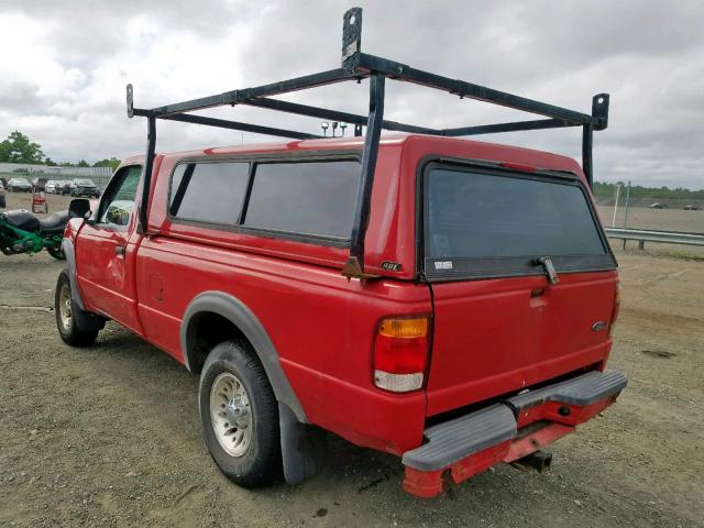 1FTZR11V0XTA42688 - 1999 FORD RANGER RED photo 3