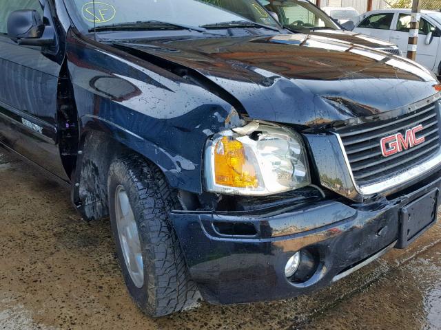 1GKDT13S742407209 - 2004 GMC ENVOY BLACK photo 9