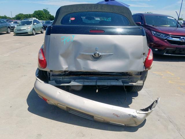 3C3EY55E15T342958 - 2005 CHRYSLER PT CRUISER TWO TONE photo 9