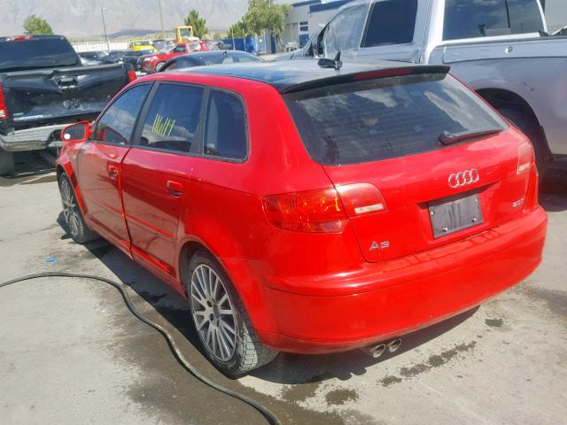 WAUMF78P46A122483 - 2006 AUDI A3 2.0 SPO RED photo 3