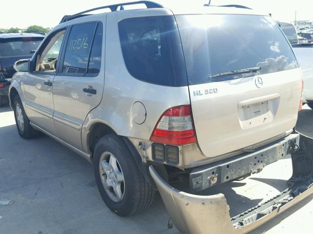 4JGAB54E61A241635 - 2001 MERCEDES-BENZ ML 320 GOLD photo 3