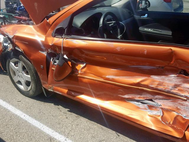 1G1AL15F477230522 - 2007 CHEVROLET COBALT LT ORANGE photo 10