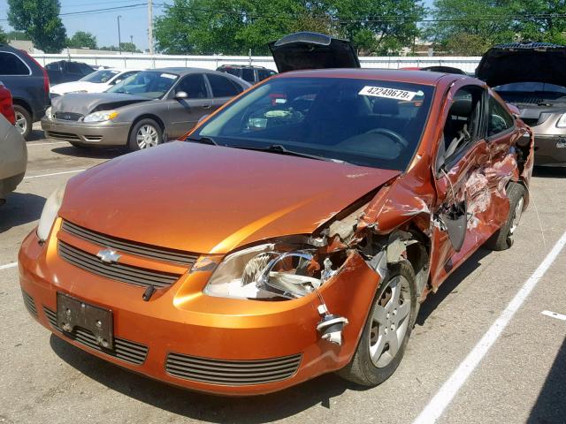 1G1AL15F477230522 - 2007 CHEVROLET COBALT LT ORANGE photo 2