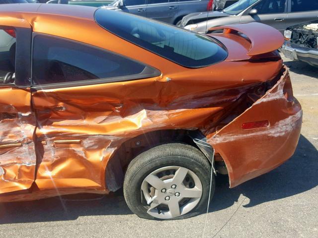 1G1AL15F477230522 - 2007 CHEVROLET COBALT LT ORANGE photo 9