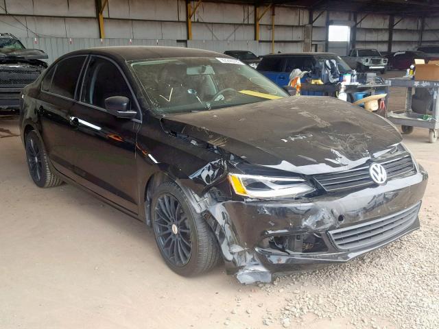 3VW2K7AJ3EM440959 - 2014 VOLKSWAGEN JETTA BASE BLACK photo 1